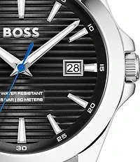 Hugo Boss Men's Strike Quartz Mechanical Automatic Stainless Steel Bracelet Watch