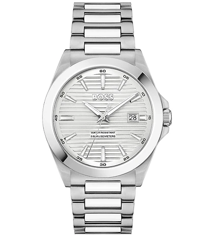 Hugo Boss Men's Strike Quartz Mechanical Automatic Stainless Steel Bracelet Watch