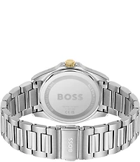 Hugo Boss Men's Strike Quartz Mechanical Automatic Green Dial Stainless Steel Bracelet Watch