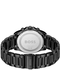 Hugo Boss Men's Strike Quartz Chronograph Ionic Plated Stainless Steel Bracelet Watch