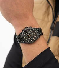 Hugo Boss Men's Strike Quartz Chronograph Ionic Plated Stainless Steel Bracelet Watch