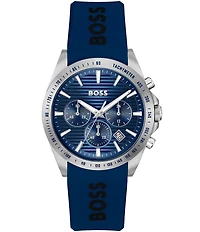 Hugo Boss Men's Strike Quartz Chronograph Silicone Strap Watch