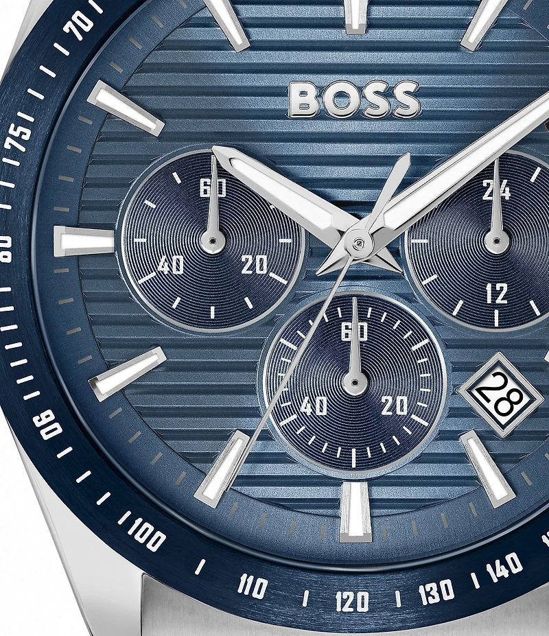 Hugo Boss Men's Strike Quartz Chronograph Stainless Steel Bracelet Watch