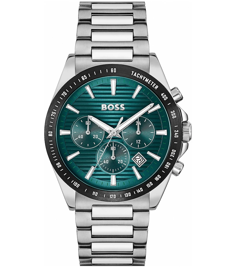 Hugo Boss Men's Strike Quartz Chronograph Stainless Steel Bracelet Watch