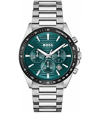 Hugo Boss Men's Strike Quartz Chronograph Stainless Steel Bracelet Watch