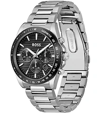 Hugo Boss Men's Strike Quartz Chronograph Stainless Steel Bracelet Watch