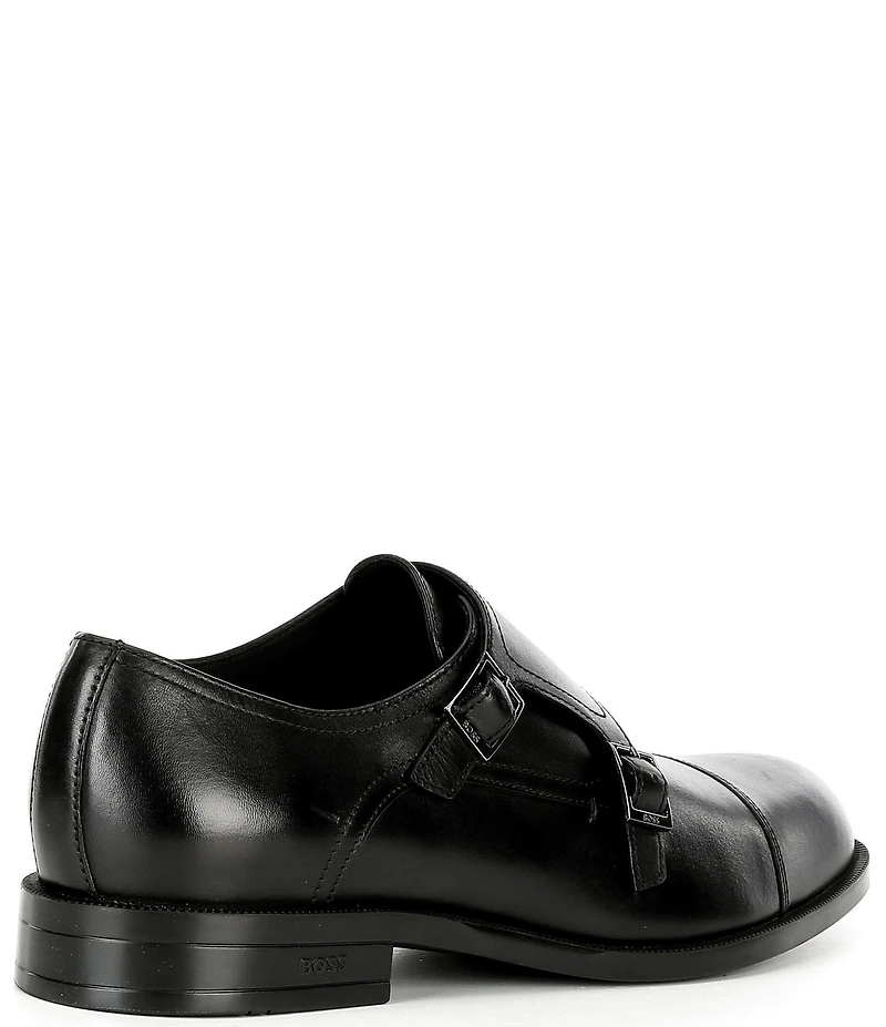 Hugo Boss Men's Tayil Leather Monk Strap Oxfords
