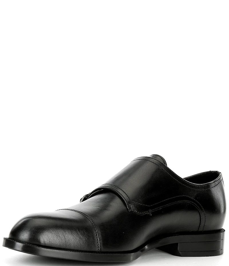 Hugo Boss Men's Tayil Leather Monk Strap Oxfords
