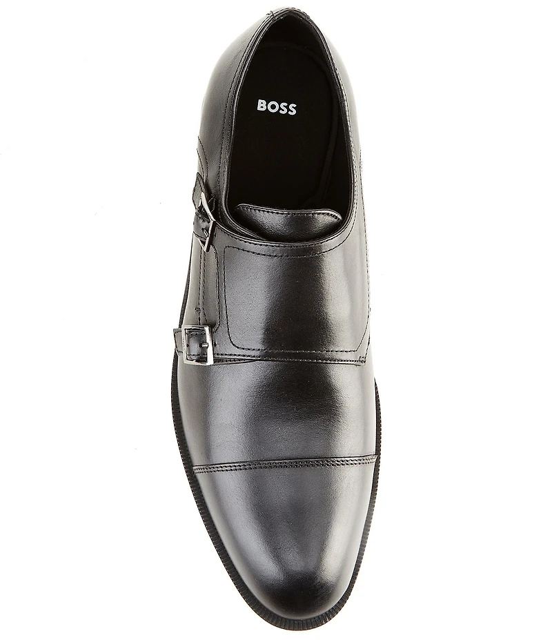 Hugo Boss Men's Tayil Leather Monk Strap Oxfords