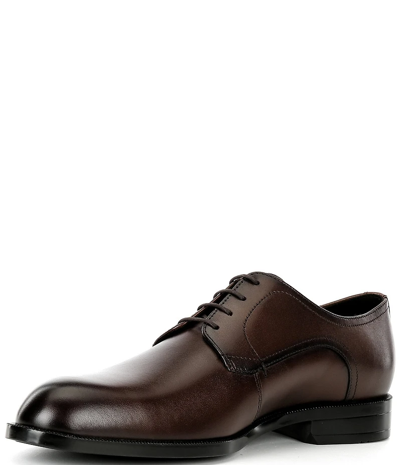 Hugo Boss Men's Tayil Leather Plain-Toe Derby Oxfords