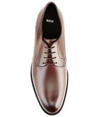 Hugo Boss Men's Tayil Leather Plain-Toe Derby Oxfords