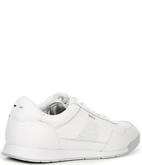 Hugo Boss Men's Titanium Perforated Leather Sneakers