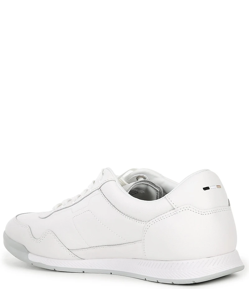 Hugo Boss Men's Titanium Perforated Leather Sneakers