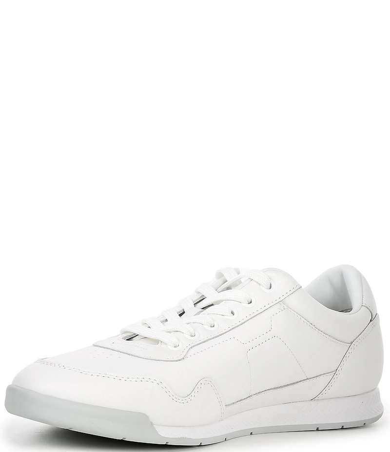 Hugo Boss Men's Titanium Perforated Leather Sneakers