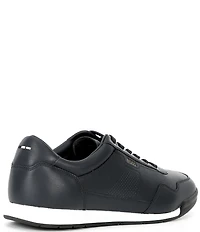 Hugo Boss Men's Titanium Perforated Leather Sneakers