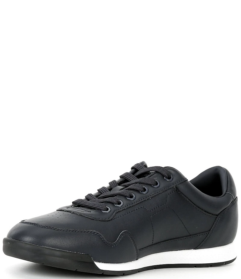 Hugo Boss Men's Titanium Perforated Leather Sneakers
