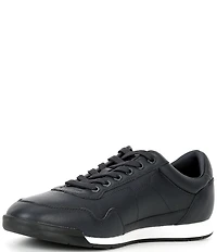 Hugo Boss Men's Titanium Perforated Leather Sneakers