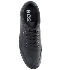 Hugo Boss Men's Titanium Perforated Leather Sneakers