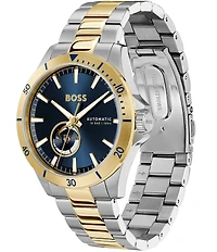 Hugo Boss Men's Trooper Mechanic Automatic Stainless Steel Bracelet Watch