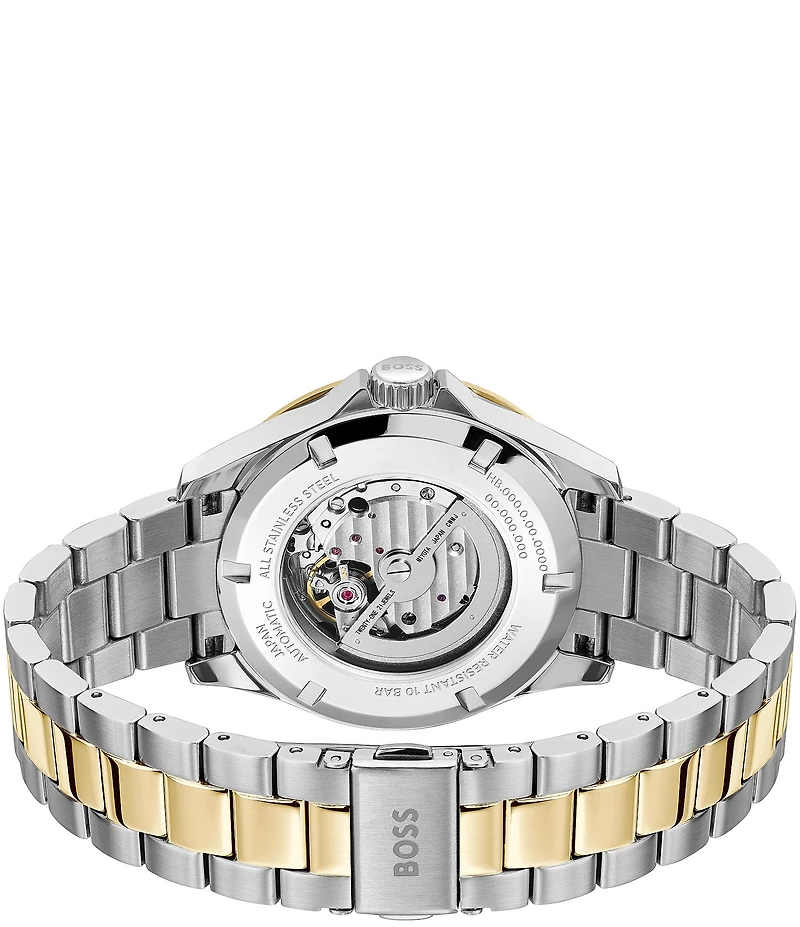 Hugo Boss Men's Trooper Mechanic Automatic Stainless Steel Bracelet Watch