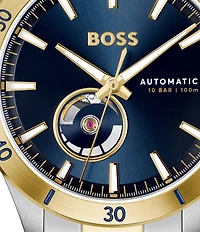 Hugo Boss Men's Trooper Mechanic Automatic Stainless Steel Bracelet Watch