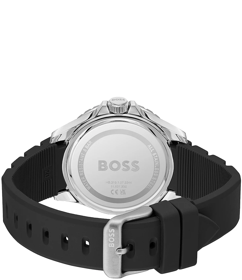 Hugo Boss Men's Troper Sport Quartz Analog Silicone Strap Watch