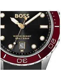 Hugo Boss Men's Troper Sport Quartz Analog Silicone Strap Watch