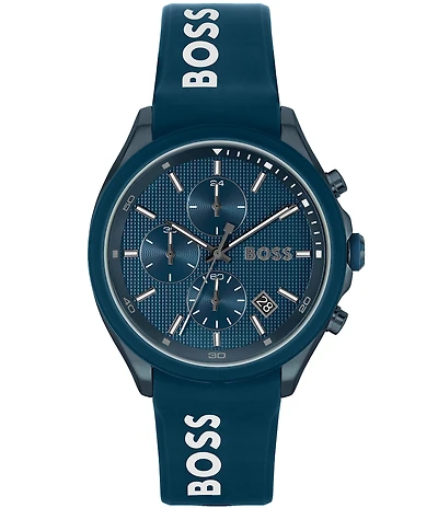 Hugo Boss Men's Velocity Quartz Chronograph Silicone Strap Watch
