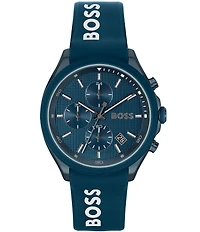 Hugo Boss Men's Velocity Quartz Chronograph Silicone Strap Watch