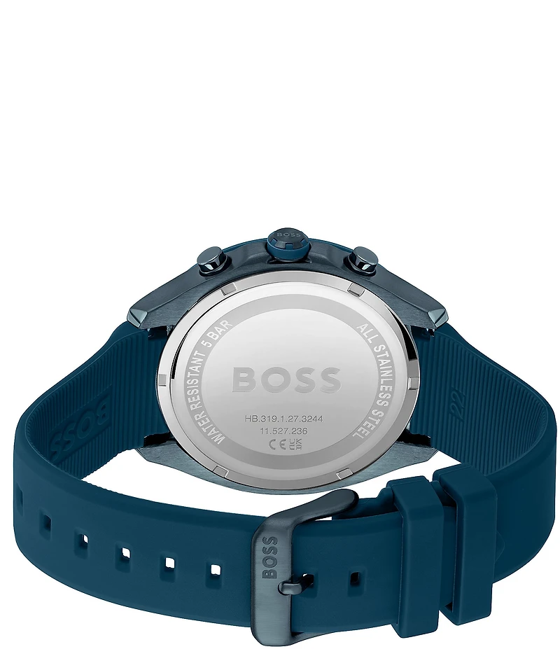 Hugo Boss Men's Velocity Quartz Chronograph Silicone Strap Watch