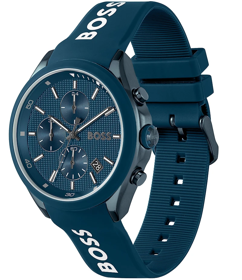 Hugo Boss Men's Velocity Quartz Chronograph Silicone Strap Watch
