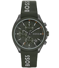 Hugo Boss Men's Velocity Quartz Chronograph Silicone Strap Watch