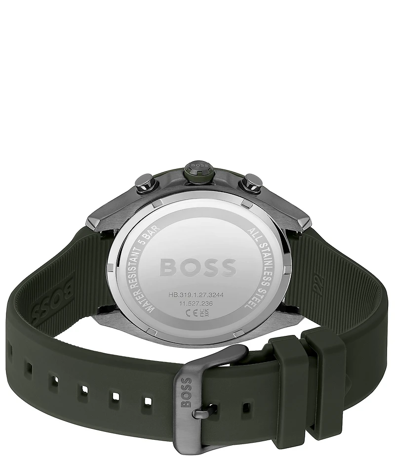 Hugo Boss Men's Velocity Quartz Chronograph Silicone Strap Watch