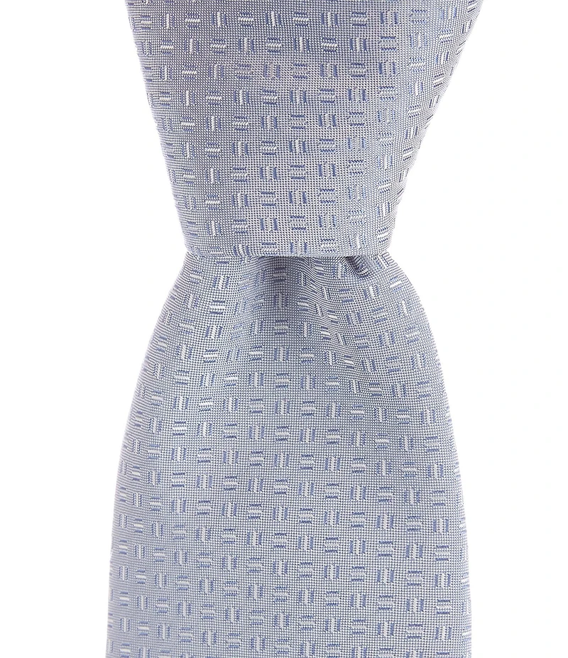 Hugo Boss Micro Pattern Jacquard 2.95#double; Silk Blend Tie
