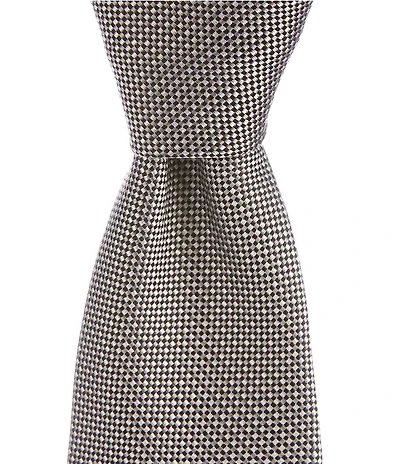 Hugo Boss Non Solid Micro Pattern Jacquard 2.95#double; Silk Tie