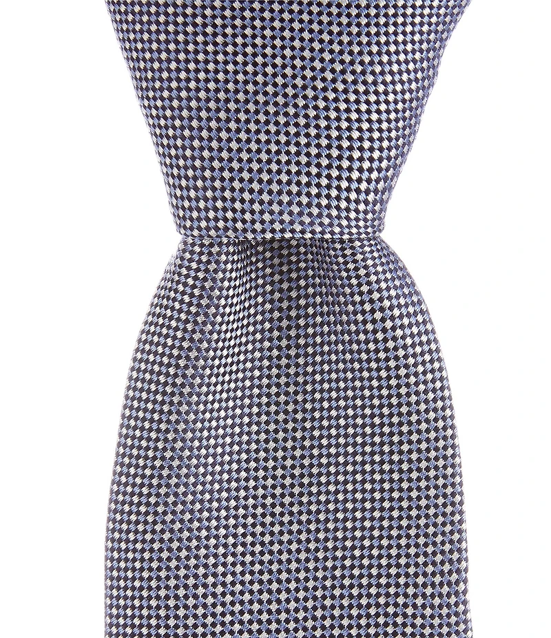 Hugo Boss Non Solid Micro Pattern Jacquard 2.95#double; Silk Tie