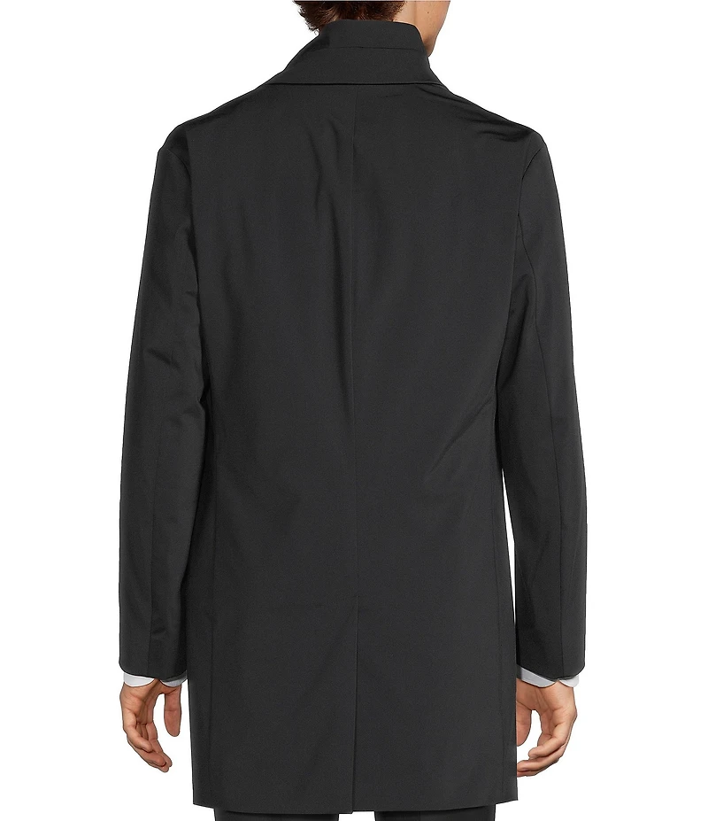 Hugo Boss Notch Lapel Regular Fit Solid Coat