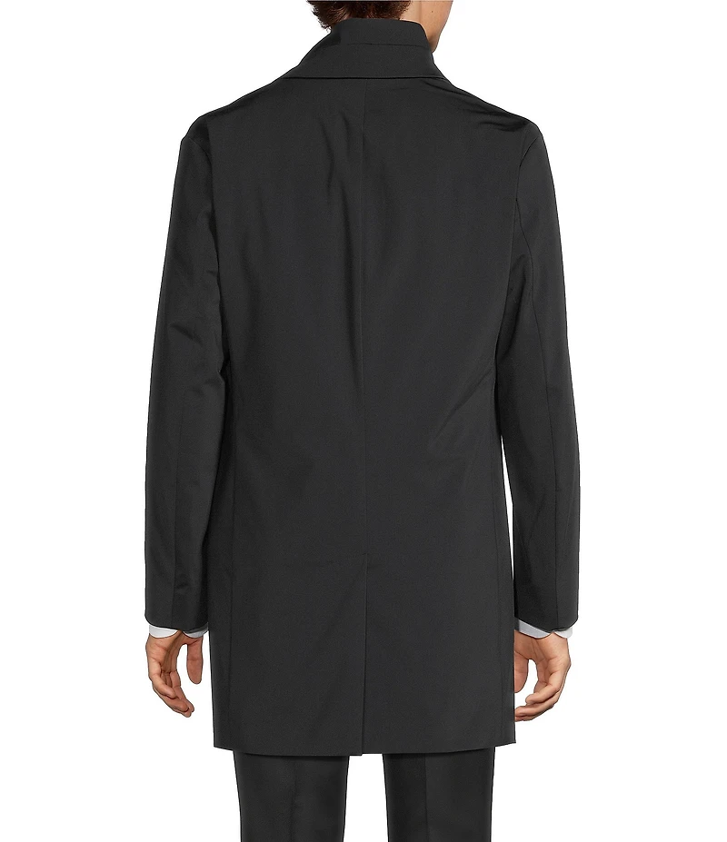 Hugo Boss Notch Lapel Regular Fit Solid Coat