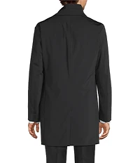 Hugo Boss Notch Lapel Regular Fit Solid Coat