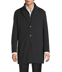 Hugo Boss Notch Lapel Regular Fit Solid Coat
