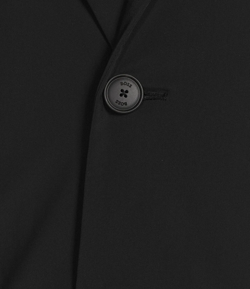 Hugo Boss Notch Lapel Regular Fit Solid Coat