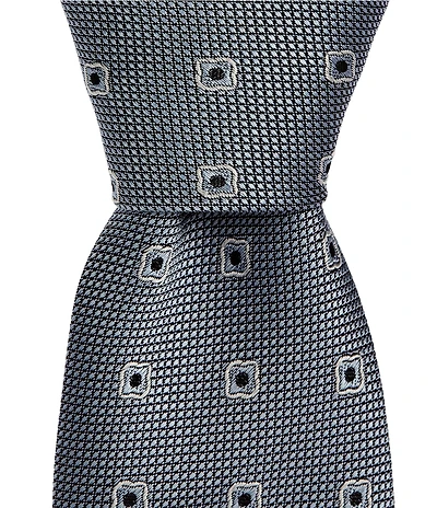 Hugo Boss Open Neat Jacquard 3#double; Silk Blend Tie