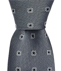 Hugo Boss Open Neat Jacquard 3#double; Silk Blend Tie