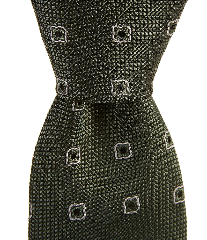 Hugo Boss Open Neat Jacquard 3#double; Silk Blend Tie