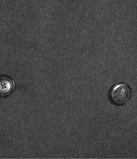 Hugo Boss Oversized Wool Cashmere Blend Notch Lapel Slim Fit Solid Top Coat