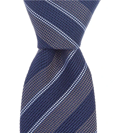 Hugo Boss Oxford Stripe 2.95#double; Silk Tie