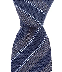 Hugo Boss Oxford Stripe 2.95#double; Silk Tie