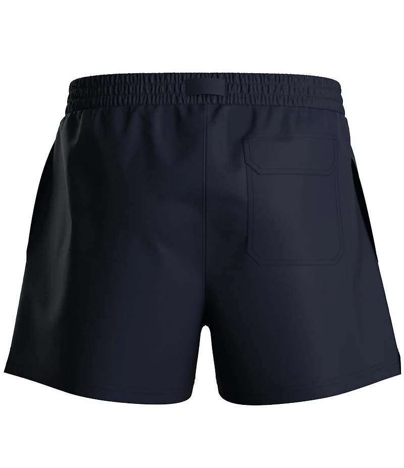 Hugo Boss Palm Emb 5.91#double; inseam Swim Trunks