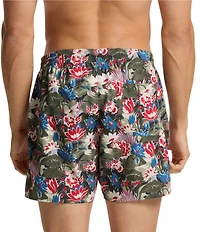 Hugo Boss Piranha 5.31#double; Inseam Allover Print Swim Trunks