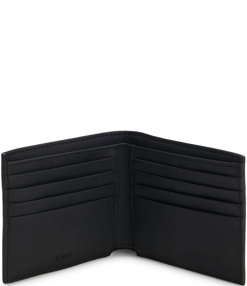 Hugo Boss Ray Allover Logo Print Bi-Fold Wallet